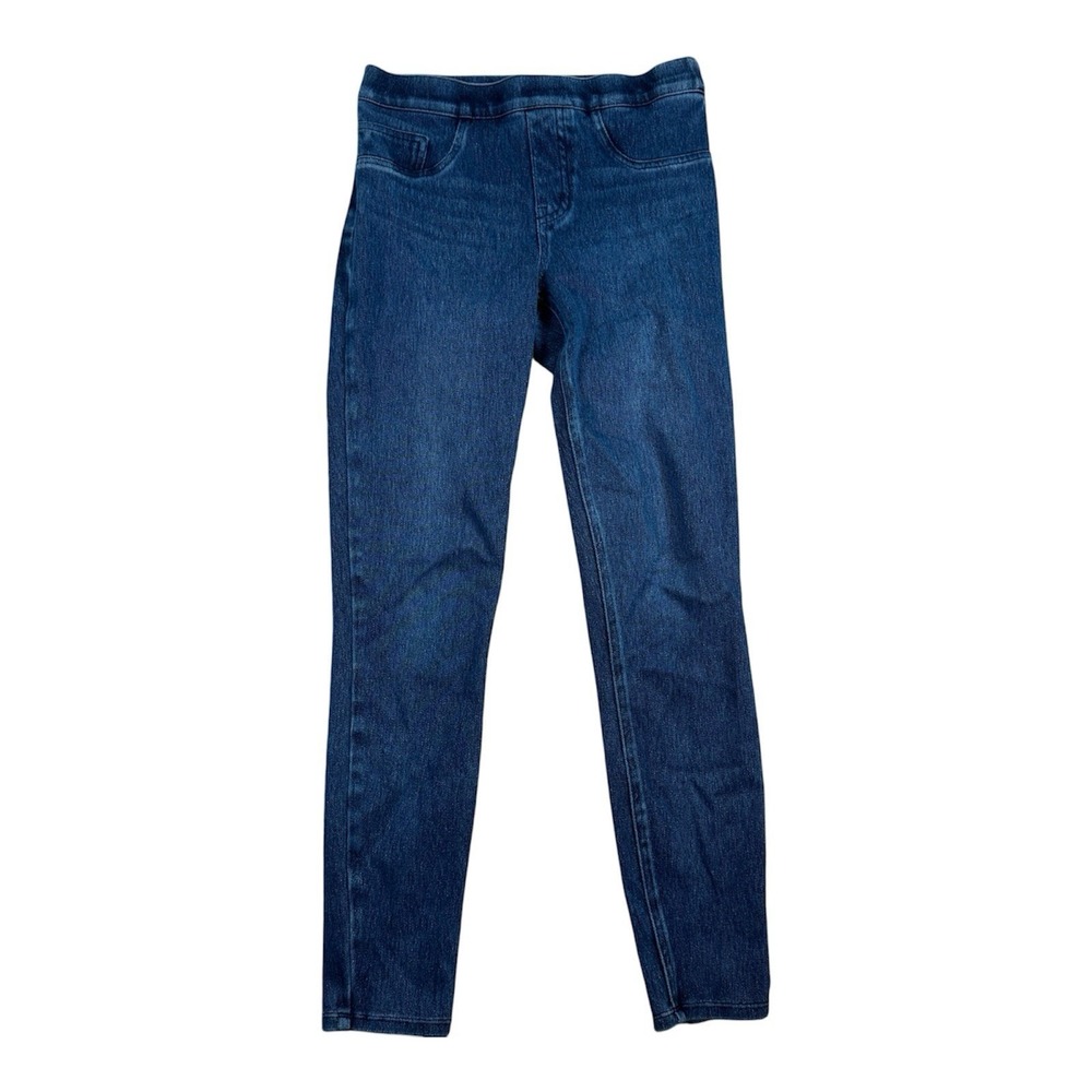 Spanx Jean-ish Ankle Leggings Size Small 20018R Blue‎ Dark Wash Pull On